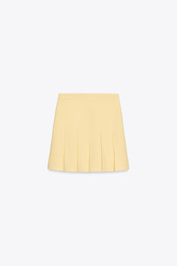 PLEATED KNIT MINI SKIRT - Zara фото 7