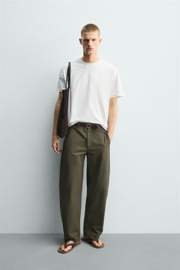 CAMISETA RELAXED FIT COSTURAS / Blanco