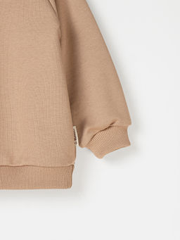 Свитшот Песок с вышивкой утепленный без начеса - Bungly фото 5