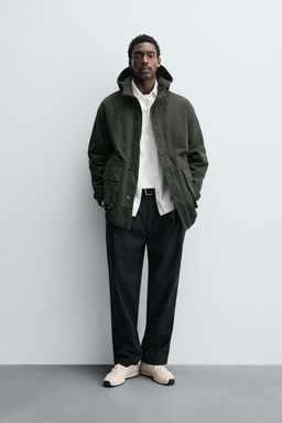 WASHED RELAXED FIT PARKA