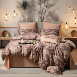 Комплект постельного белья Сатин Премиум на резинке CPAR049 180*200*30;160*200*30;140*200*30 Евро 4 Наволочки