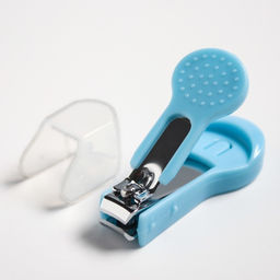 Детский маникюрный набор: ножницы, книпсер, пилка, голубой