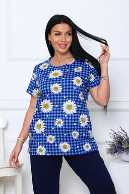 Костюм с бриджами, синий клетка (891-3) - Плиона фото 11