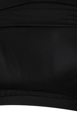 Siyah F?rcal? Soft Kumas 2 Katl? Ici Pedli Spor Sutyenli Orme Ust/Bluz THMSS25BZ00001