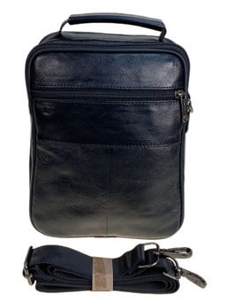 Сумка мужская из натуральной кожи, цвет черный - Greta фото 2