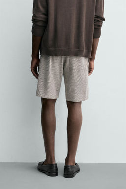 BERMUDA RELAXED FIT VISCOSA - LINO / rayas - Zara фото 3