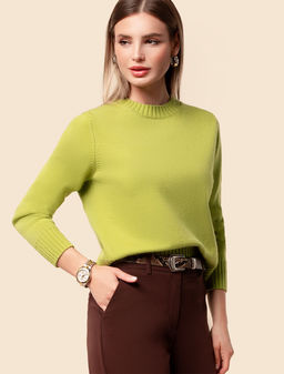 VILATTE / Укороченный джемпер из пряжи с кашемиром