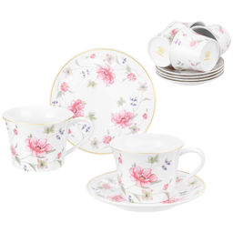 Чайный набор 12 пр. 250 мл 12*9,5*7 см "Диана" фарфор NEW BONE CHINA
Состав: Фарфор