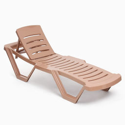 Шезлонг «Модерн» 187×63×43 см, коричневый