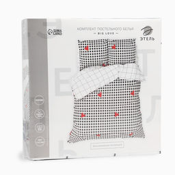 Постельное белье Этель евро Big love 200*217 см,240*220 см,70*70 см -2 шт фото 5