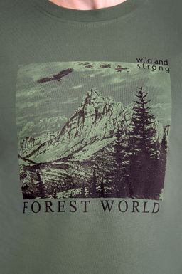 Арт. 61133 Футболка мужская 48-56 (5 шт) Цвет:хаки