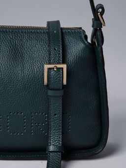 Сумка кожаная на плечо Deboro 30790 форест