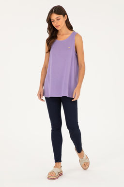 U. S. Polo Assn / Женская сиреневая футболка - U.s. polo assn фото 4