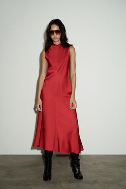 ZW COLLECTION SATIN DRESS - Zara фото 4