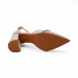 Женские туфли V224-3 бежевые - Ahgel stars фото 3