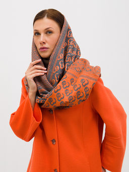 В составе шерсть. Большой теплый двусторонний палантин - Tantino фото 3