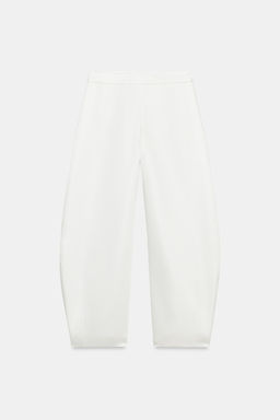 PANTAL?N BARREL SATINADO / Blanco roto - Zara фото 6