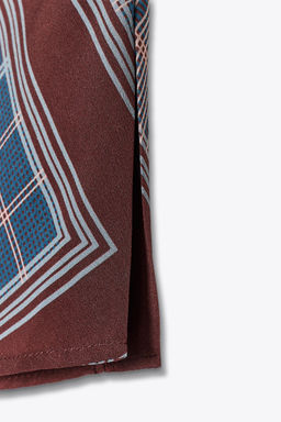 ASYMMETRIC PRINTED HALTER TOP - Zara фото 8