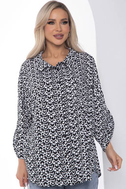 Рубашка Лето (черно-белая) Б10050 - Lt collection фото 7