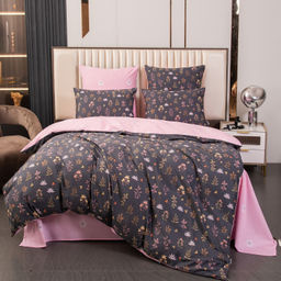 Комплект постельного белья Люкс Сатин 100% хлопок на резинке AR374 2 спальный/70-70 2 шт;50-70 2 шт