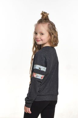 Футболка (лонгслив) UD 7376 черный меланж - Mini maxi фото 4