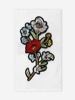 Цена за 5 шт. Термоаппликация Букет, 16?8 см, разноцветная