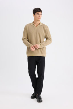 Tailored Regular Fit Normal Kesim Kuma_ Pantolon Basic D_z Cepli