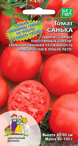 Томат САНЬКА  Ультраранний! Мясистый! Любимец семьи! Не требует особого ухода! Гарантированная урожайность в любое лето!