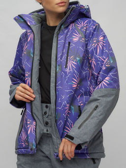 Горнолыжный костюм женский фиолетового цвета 02216F - Chunmai фото 14