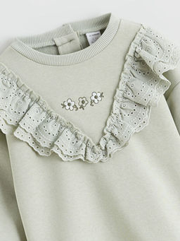 F?rf?rl? ?i?ekli K?z Bebek Sweatshirt ve Tayt