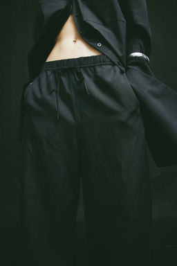 Pantalon sin cierre en mezcla de lino - H&m фото 3
