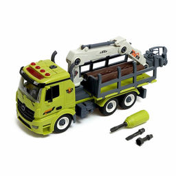 Конструктор винтовой Лесопогрузчик, свет, звук, инерция, 76 деталей - Simaland фото 2