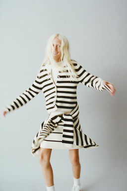 STRIPED KNIT SKIRT - Zara фото 2