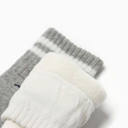 Носки детские махровые Крошка Я Basic Line, 2 пары, 12-24 мес., молочный/серый