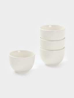 Соусники Доляна White Label, набор 4 шт., 120 мл, фарфор, белые