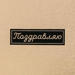 Набор золотых шляпных коробок 2 в 1 Поздравляю, 12 х 12, 15 х 15 см - Дарите счастье фото 4