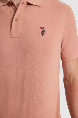 Erkek Pudra Regular Fit Polo Yaka Basic Ti__rt - U.s. polo assn фото 6