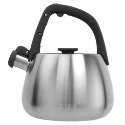 Чайник из нержавеющей стали 2,2л Reynard s0,6мм, дно s0,6мм, со свистком, с рычажным механизмом, матовая полировка снаружи и внутри, пластмассовые ручки с покрытием soft-touch, TalleR (Китай)