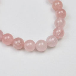 Браслет из мадагаскарского Розового кварца и Родонита 18 см