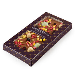 Шоколад молочный с украшением Манго, фундук, лайм 80 гр - Chokodelika фото 2