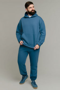 Арт. 69102 Костюм с брюками мужской с начесом 50-56 (4 шт) Цвет:джинс