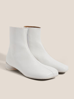 Женские ботинки MM6 MAISON MARGIELA Артикул 4660354, белый  фото 2