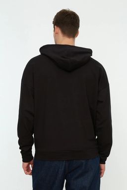TRENDYOL MAN Bordo Kapusonlu Oversize/Genis Kesim Uzun Kol Etiketli Sweatshirt TMNSS21SW0221 - Trendyolmilla фото 7
