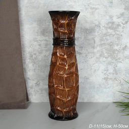 Ваза 50 см коричневая / YBN-35 /уп 8/ - ГалеонТрейд фото 3