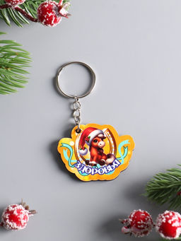 Цена за 3 шт. Брелок для ключей на кольце Лошадь. Здоровья, 4.5?3.5 см - Хорошие сувениры фото 2