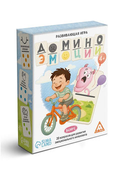 Настольная игра «Домино эмоций», развивающая, 61 карта, 4+