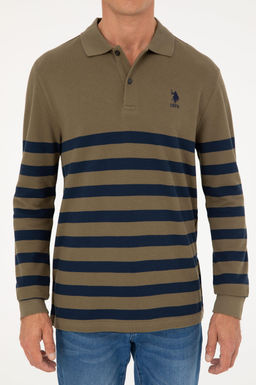 U. S. Polo Assn / Мужской свитшот цвета хаки - U.s. polo assn фото 6
