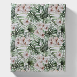 Блюдо сервировочное с ручками Доляна «Лист», 29×3.3 см, зелёное