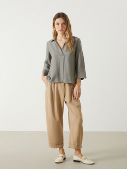 G?mlek Yaka Kad?n Bluz