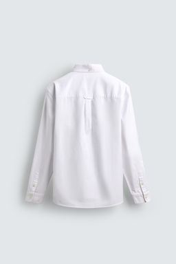 CAMISA ESTRUCTURA OXFORD / Blanco - Zara фото 8
